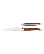 Set of 2 Laguiole Table Knives - Snakewood