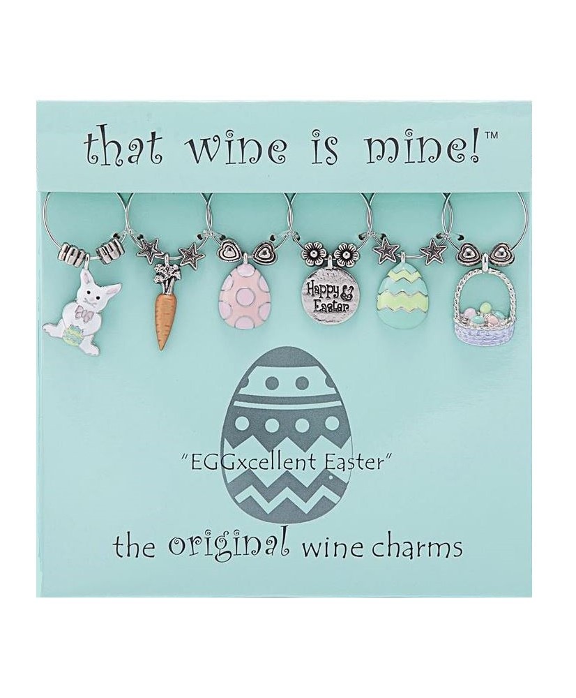 Wine charm - Eggxcellent Easter