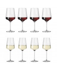 Set of 8 White and Red Wine Glasses Ritzenhoff 6111003