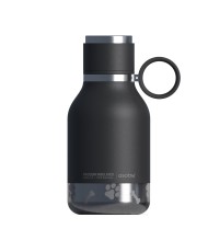 Isothermal Water Bottle with Black Dog Bowl Asobu
