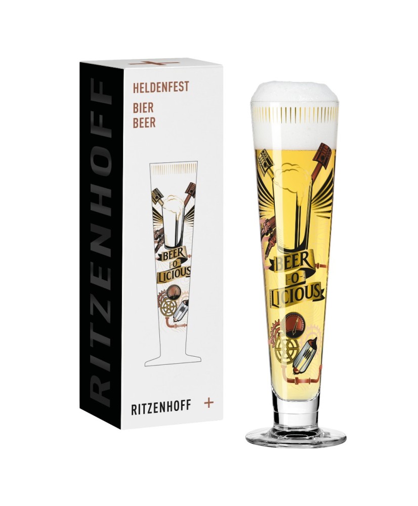 Beer Glass Black Label Ritzenhoff 1018246 Werner Bohr 2019