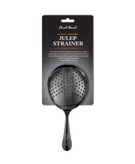 Stainless Steel Julep Strainer with Black Chrome Finish