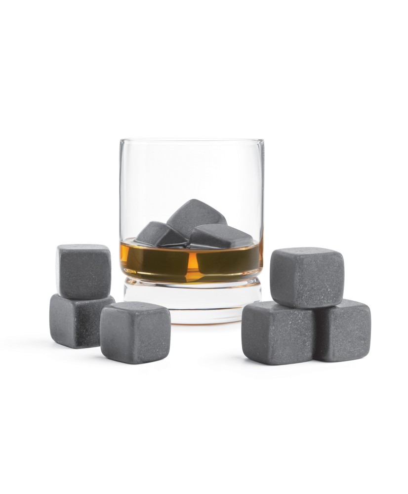 Relaxdays Pierres à whisky 9 pièces Pierre rafraîchissante en stéatite  Glaçons gris cube pour Whisky bourbon scotch et cocktails sans diluer :  : Cuisine et Maison