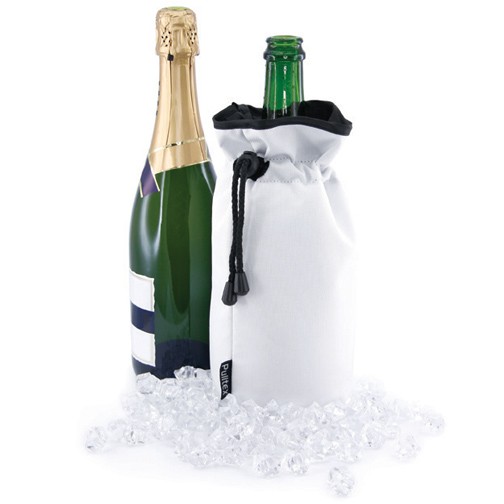 trasparente BESTONZON 750 ml PVC champagne vino sacchetto Cooler bag Ice sacchetto trasparente gel di vettore con maniglia 