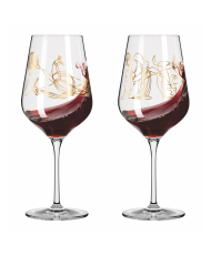 Set of Red Wine Glass Red Ritzenhoff 3401001