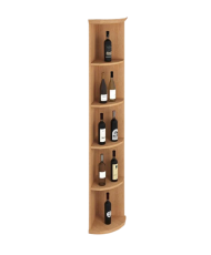 Elite Kit Rack - Mahogany Modular Corner Shelf