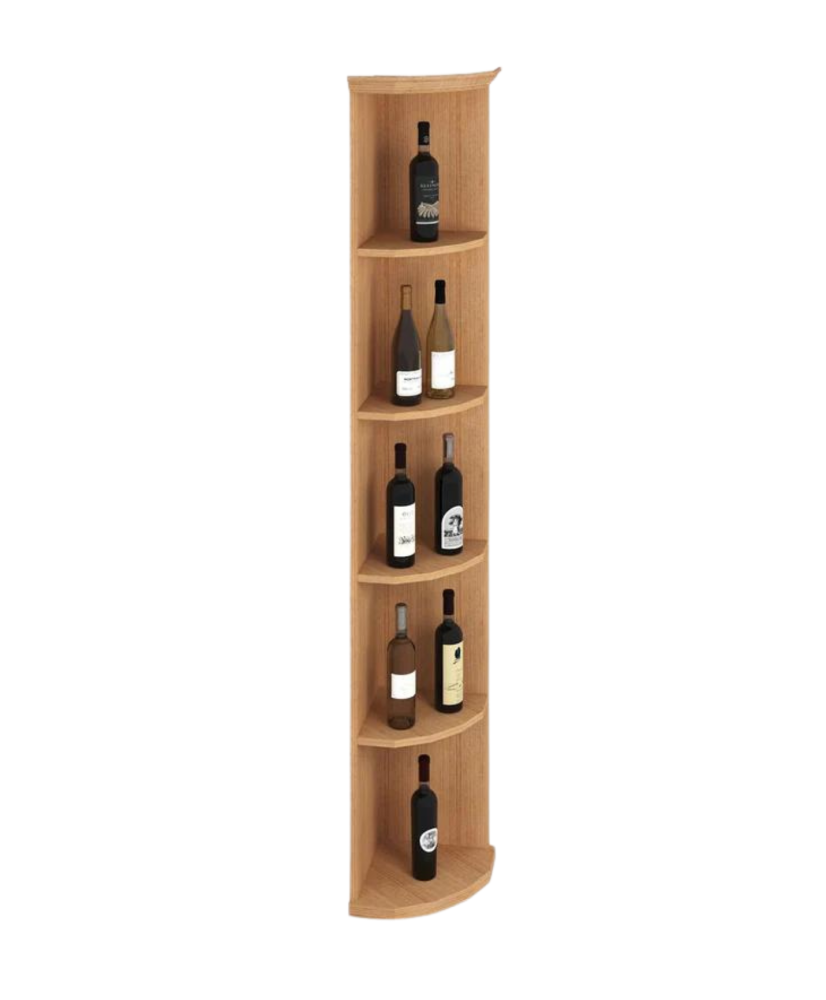 Elite Kit Rack - Mahogany Modular Corner Shelf