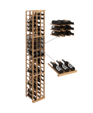 Elite Kit Rack - Mahogany Standard Modular three-column Bottle Rack