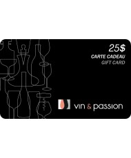 Carte-Cadeau Vin et Passion 25$