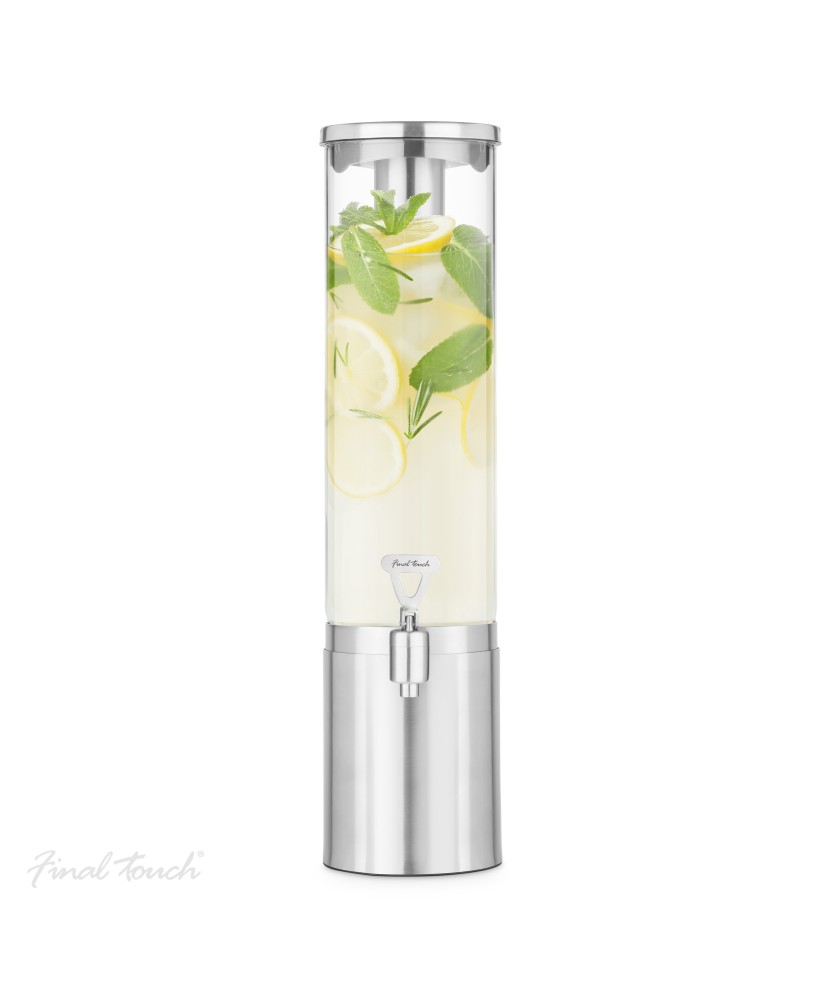 2.5 L Stainless Steel & Glass Beverage Dispenser