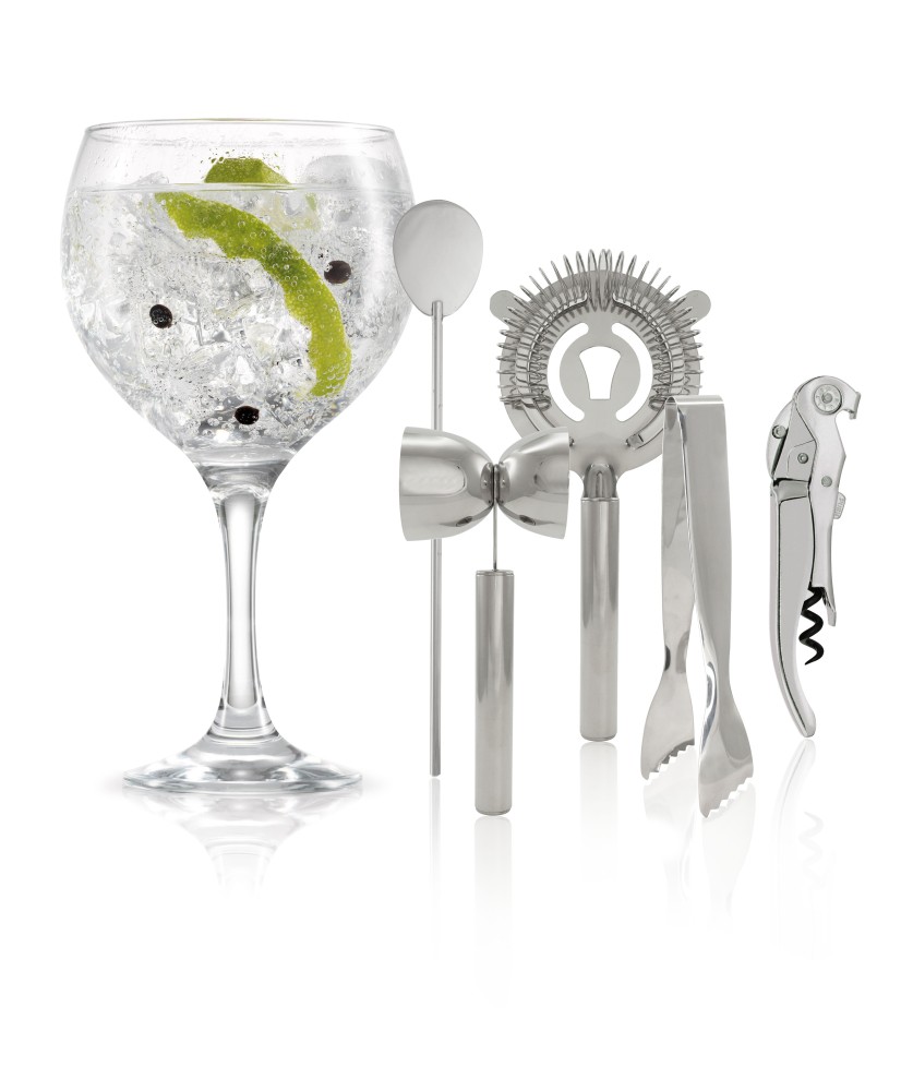 Ens. 5mcx à Cocktail en Inox- Spritz & Gin