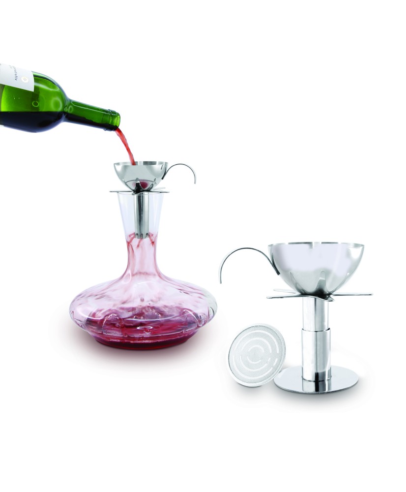 Stainless Steel Wine Aerator & Base