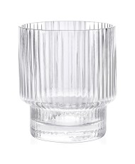 Ribbed Old Fashion Glass 340ml, Set of 4