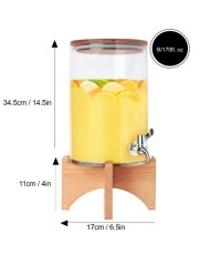 Patio Glass Drink Dispenser 5L