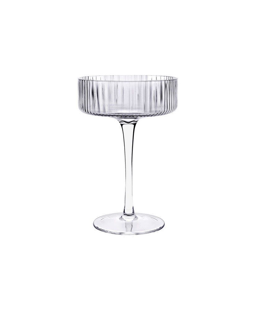 Ribbed Cocktail Coupe 290ml, Set of 4