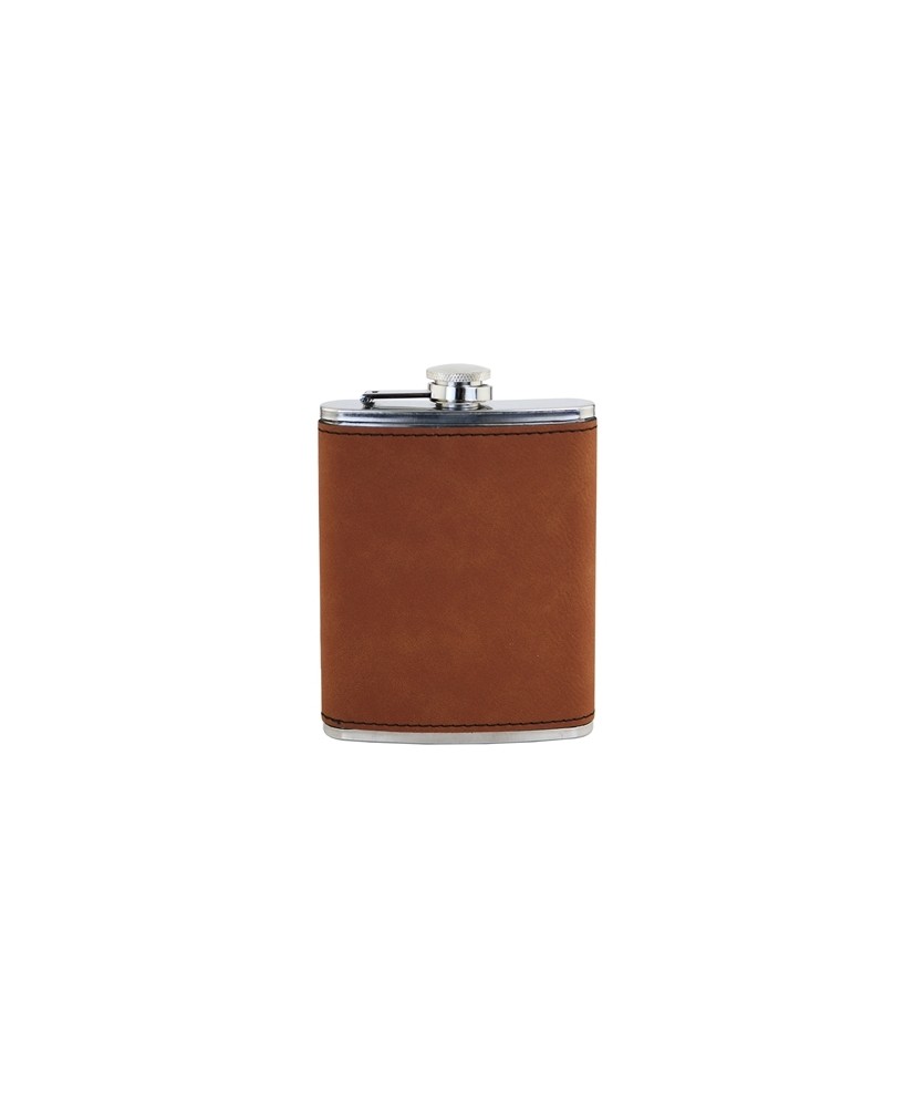 Suave pocket flask - Rawhide leatherette