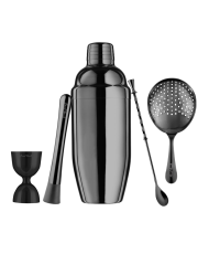 Final Touch |  Black Cocktail Set - 6 Items