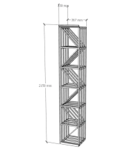 Elite Kit Rack |  Colonne Diamant 72 bouteilles