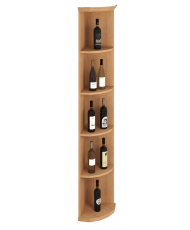 Elite Kit Rack |  Mahogany Modular Corner Shelf