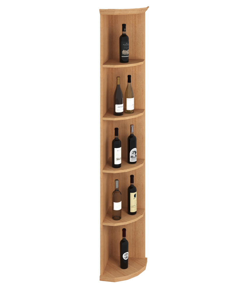 Elite Kit Rack |  Mahogany Modular Corner Shelf