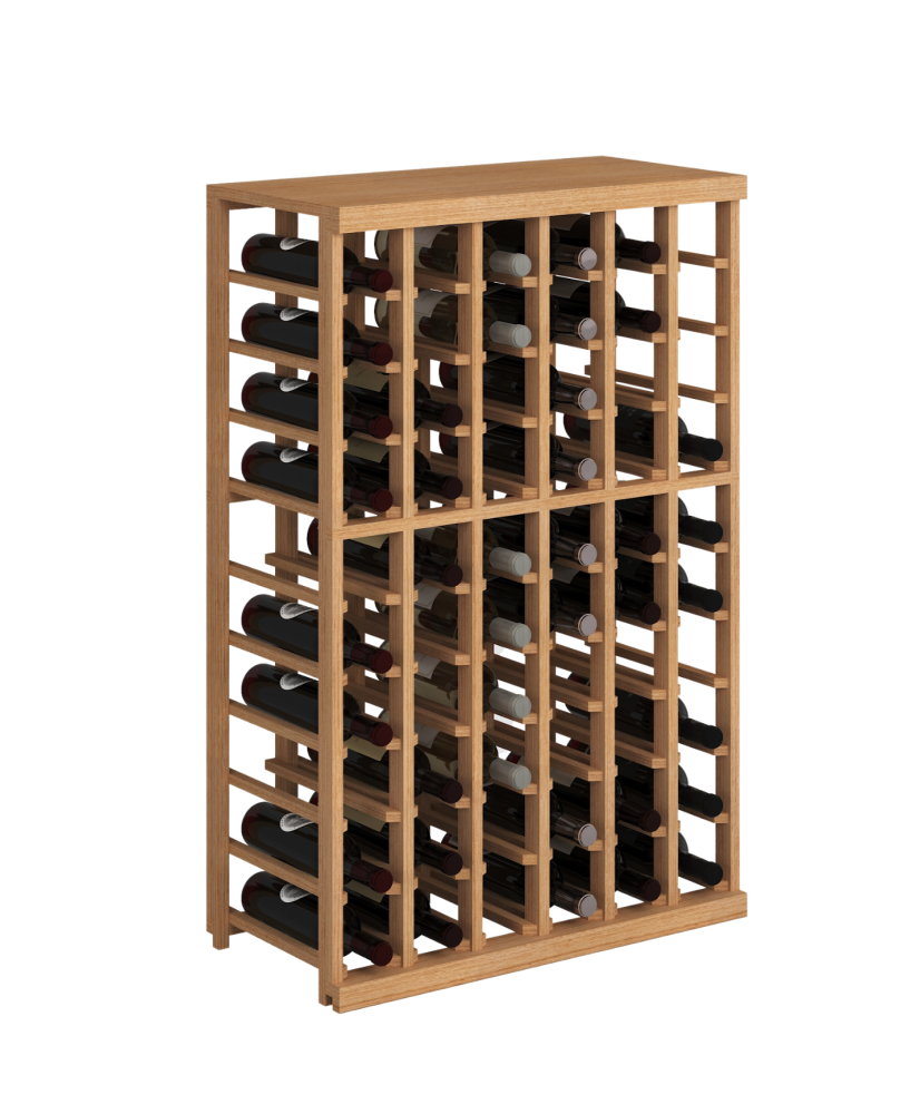 Elite Kit Rack |  6 Half-Height Mahogany Modular Columns