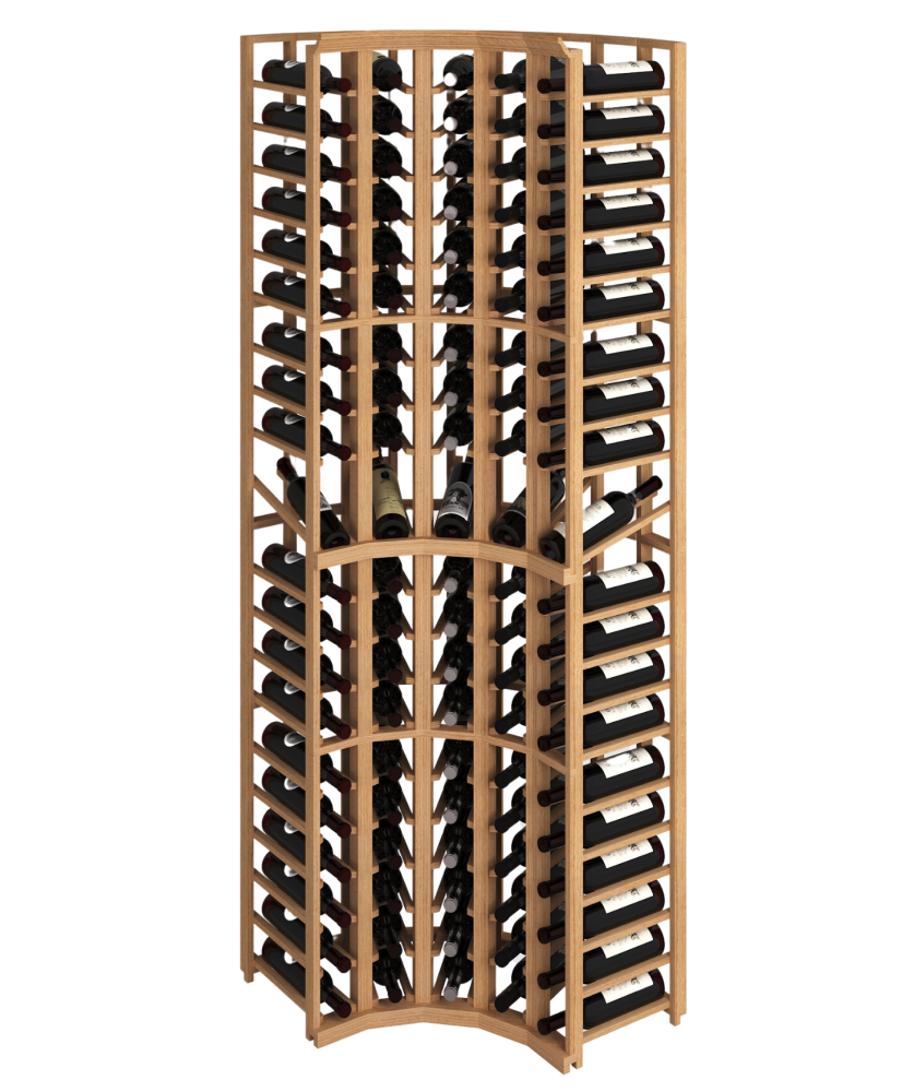 Elite Kit Rack |  5 Colonnes Courbées de Coin en Acajou