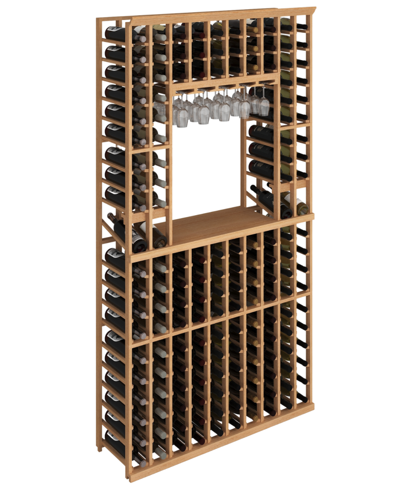 Elite Kit Rack  |  10-Column Mahogany Tasting Stand