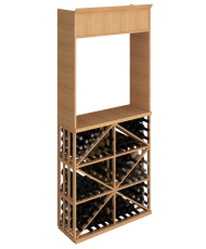 Elite Kit Rack |  Tasting Display Kit Rack (Slat Bin Rack) 96 Bottles