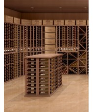 Elite Kit Rack |  Mahogany Modular Half-Bottle Single Column