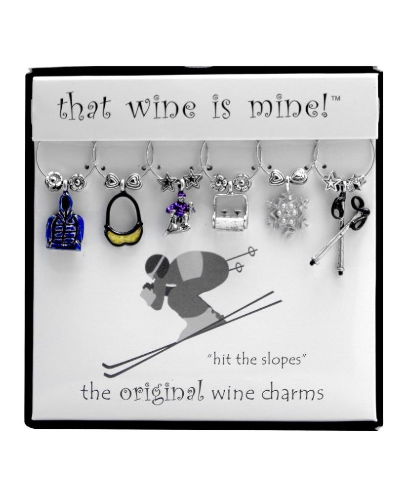 Wine Charm - Hit The Slopes