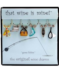 Wine Charm - Gone Fishin