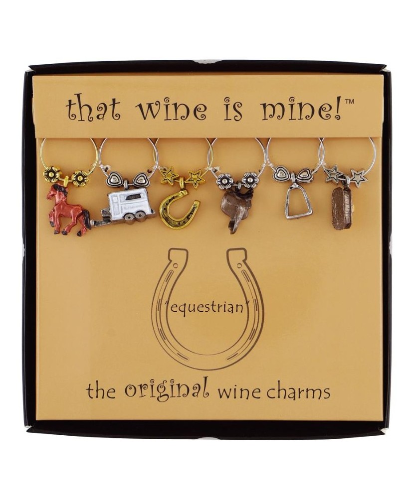 Wine Charm - Equestrian