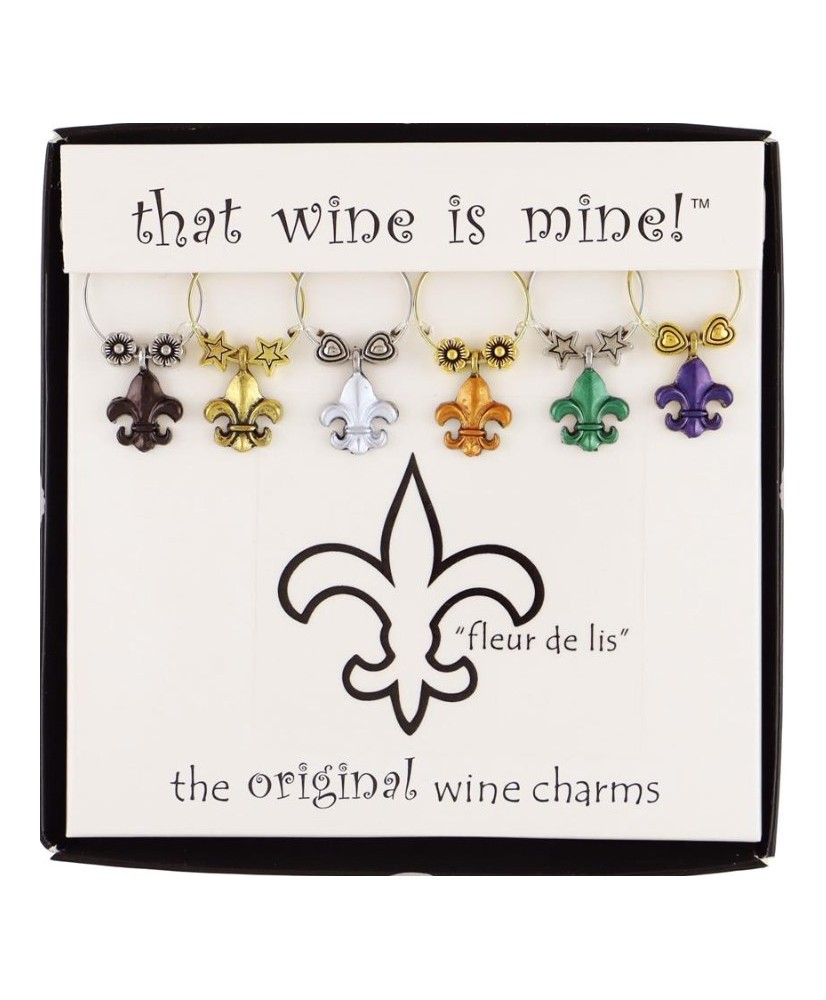 Wine Charm - Fleur de Lis