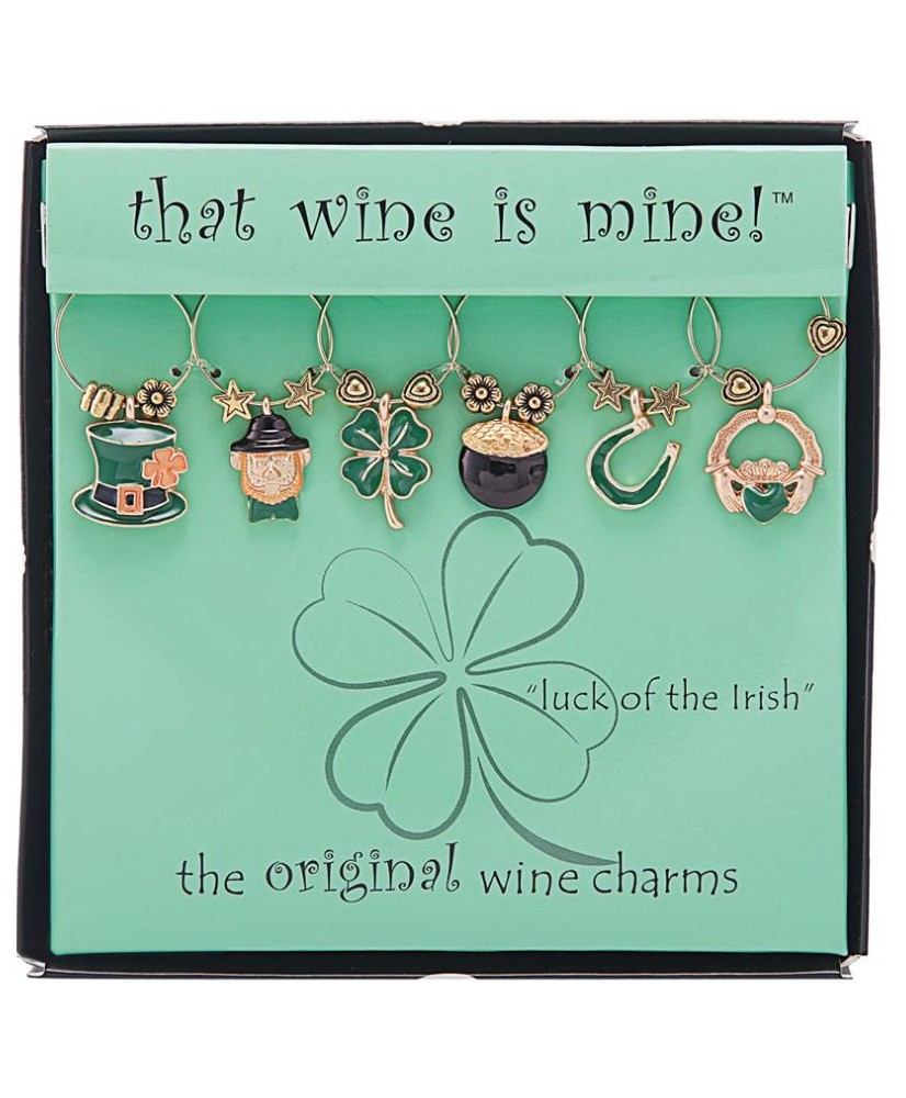 Wine Charm - Luck of the Irish