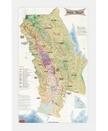 Vineyard Map Napa Valley