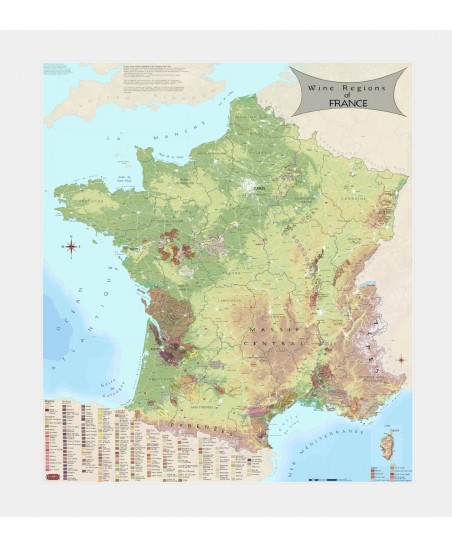 Mappe Vinicole de la France