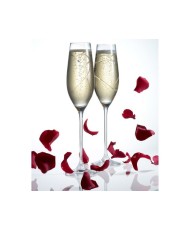 2 Coeurs Entrelacés - Fluttes à Champagne