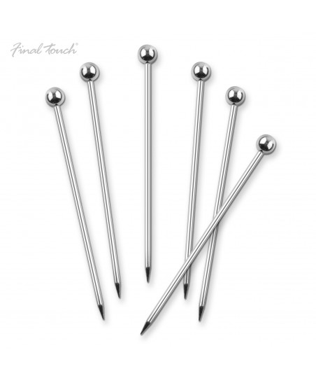 Stainless Steel Cocktail Picks 6 pieces