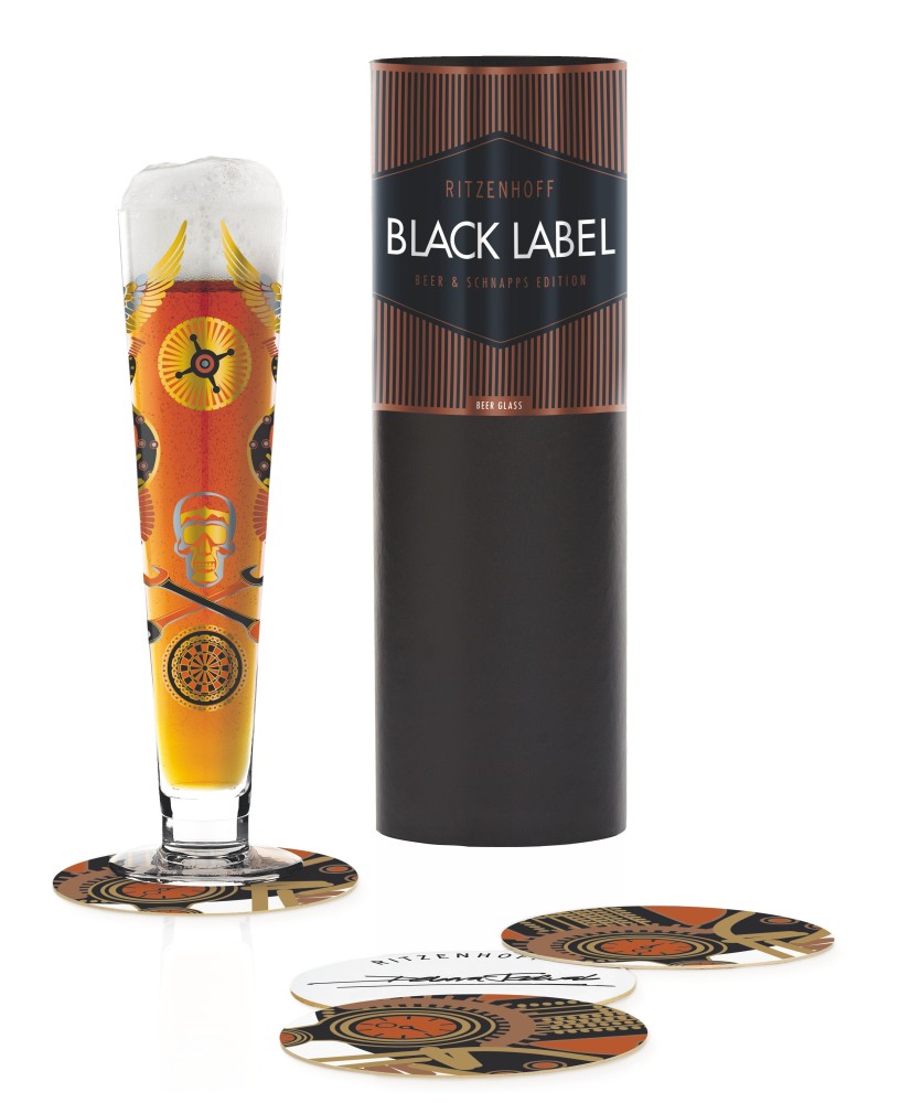 Beer Glass Black Label Ritzenhoff 1010243 Debora Jedwab 2018