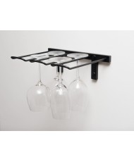 Wall Mount Wine Glass Holder - W Series - 4 Glasses