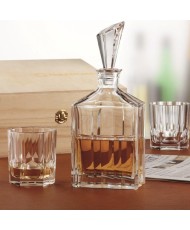 Kit of 1 Decanter + 6 Whisky Glasses / Aspen Serie
