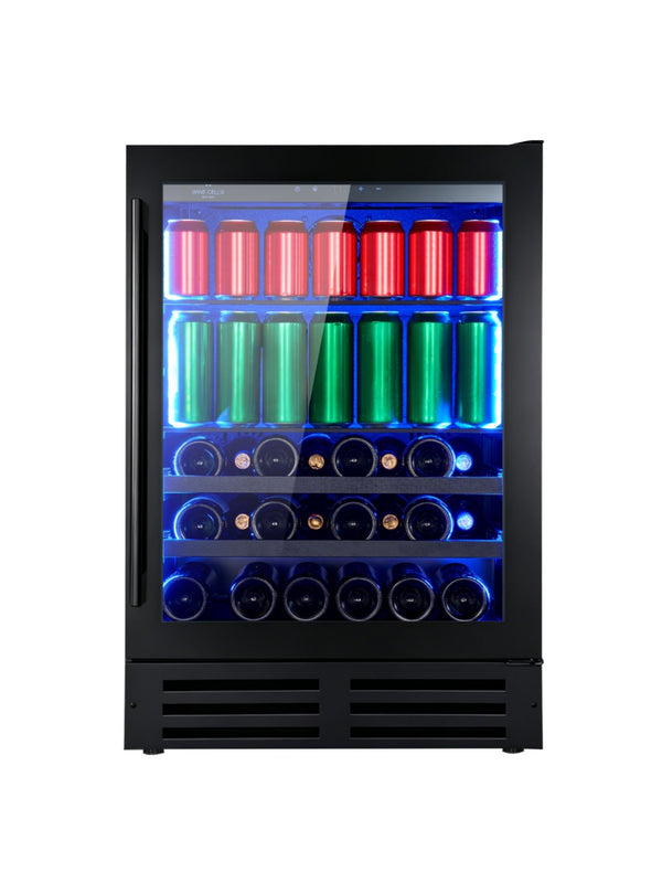 Wine Cell'R Beverage Center - Black Pearl Collection | 1 Zone - 22 Bottles - 84 Cans