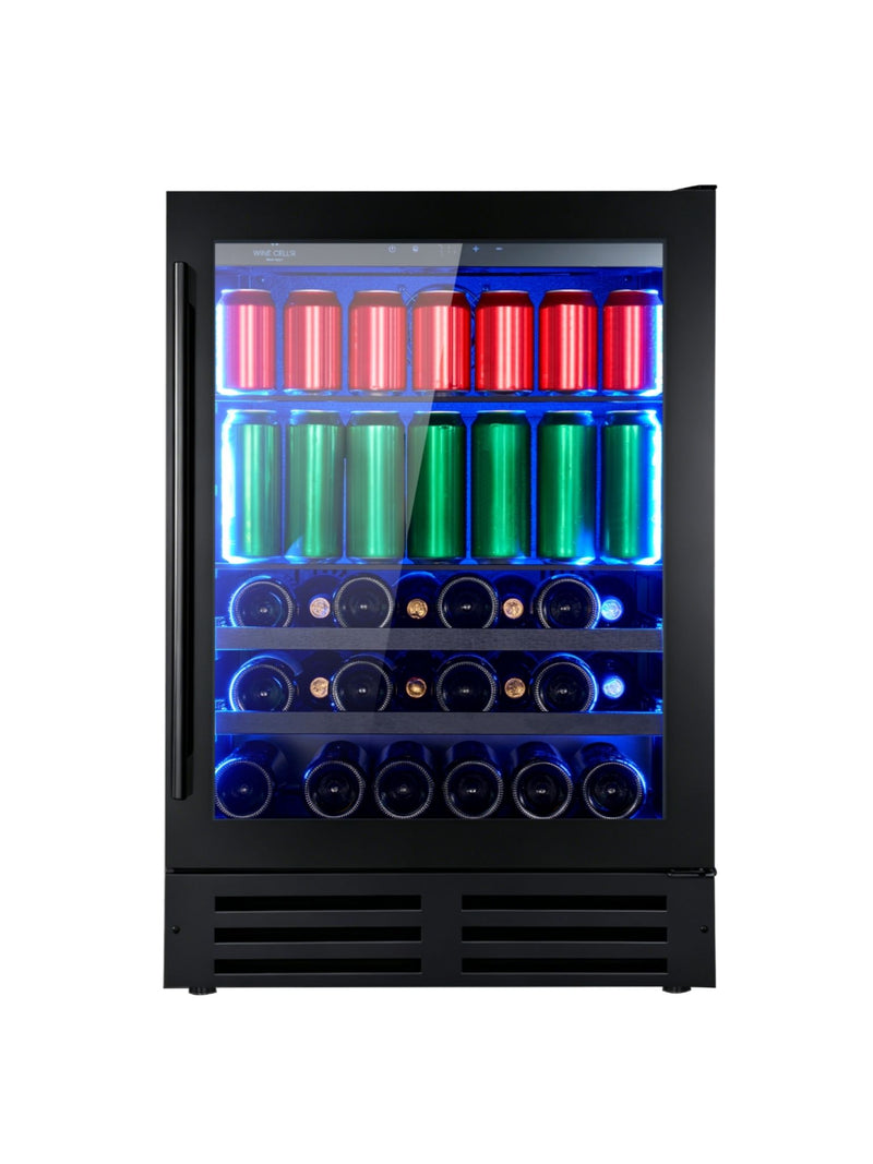 Wine Cell'R Beverage Center - Black Pearl Collection | 1 Zone - 22 Bottles - 84 Cans