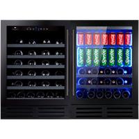 Wine Cell’R Wine Cellar & Beverage Center – Black Pearl Collection | 2 Zones – 68 Bottles + 84 Cans
