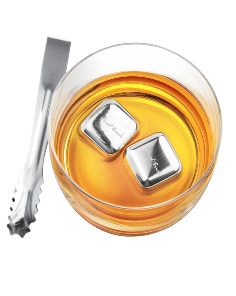 Set of 2 Stainless Steel Ice Cubes