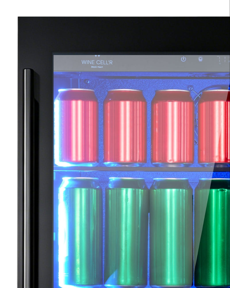 Wine Cell'R Beverage Center - Black Pearl Collection | 1 Zone - 22 Bottles - 84 Cans