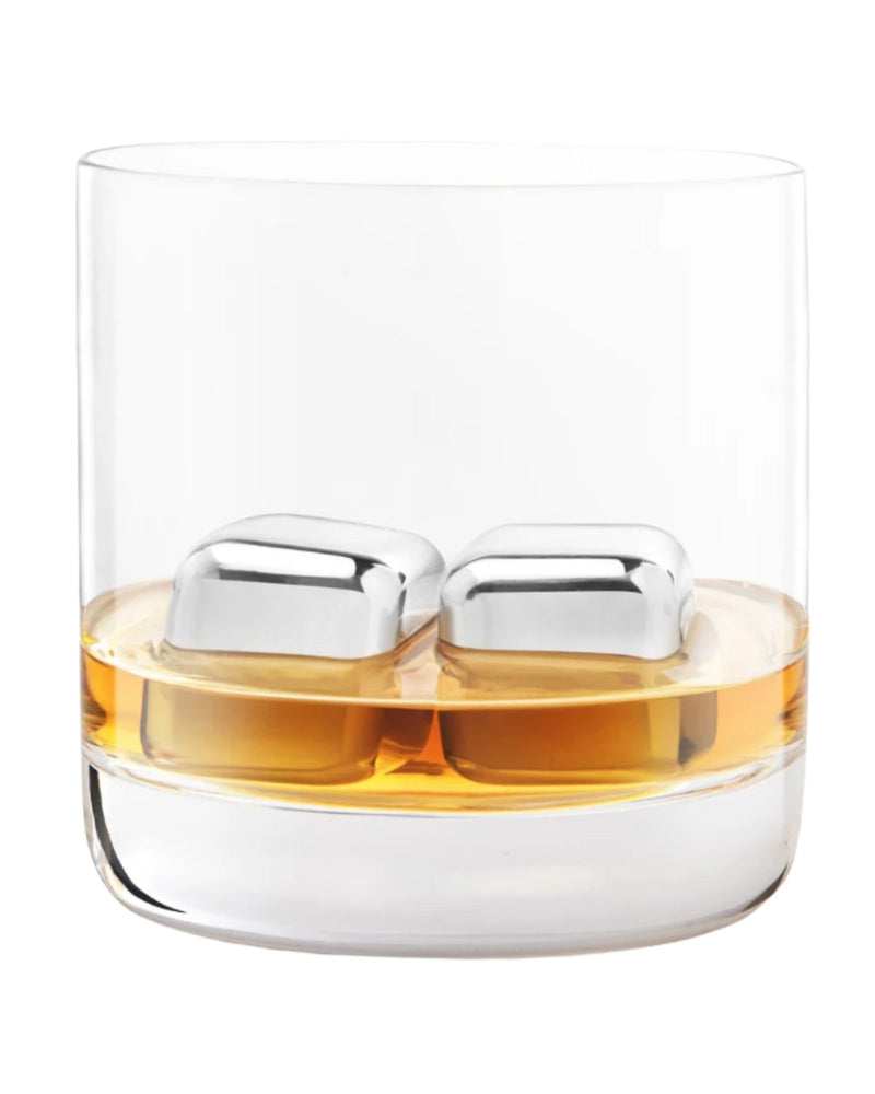 Set of 2 Stainless Steel Ice Cubes