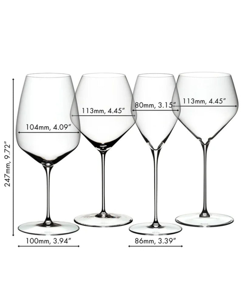 Set of 4 Tasting Glasses | Veloce Series