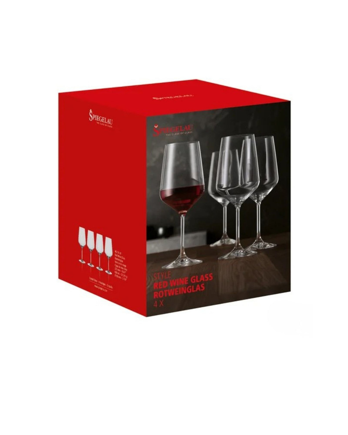 Ens. de 4 Verres à Vin Rouge Spiegelau | Série Style