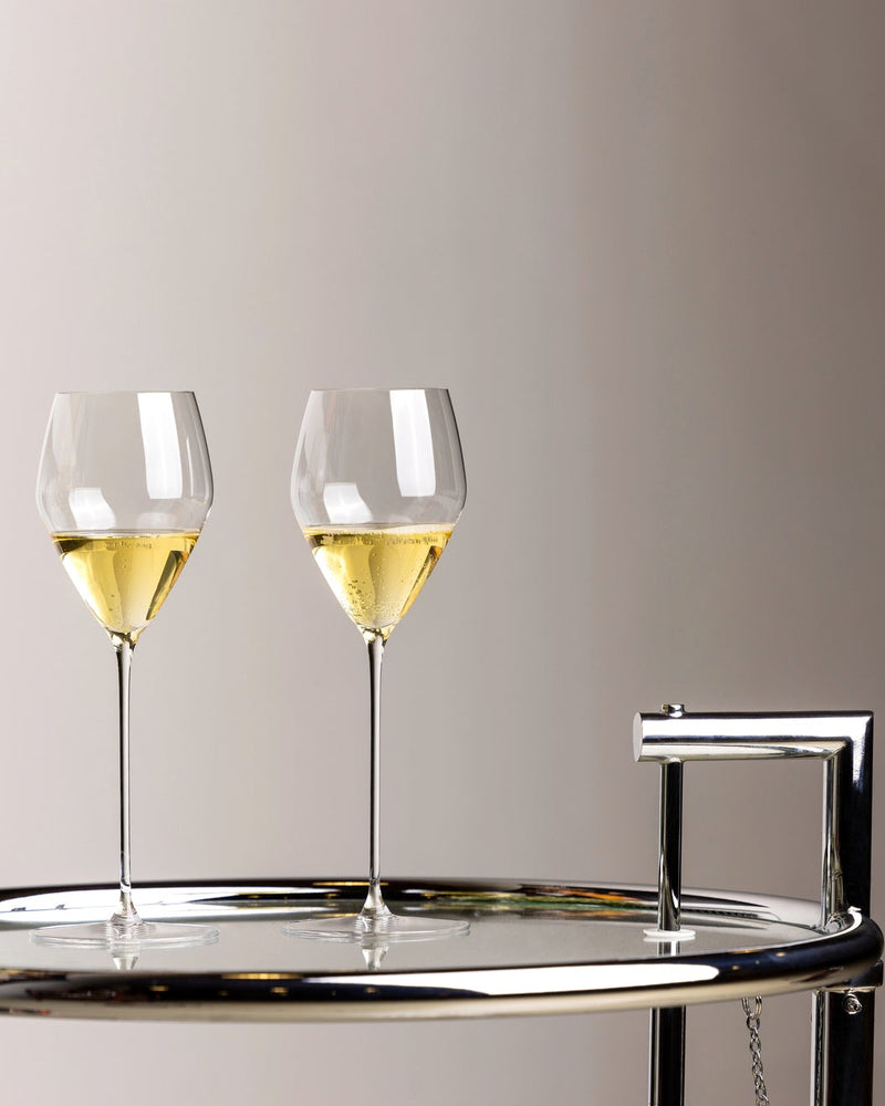 Ens. de 4 verres à Champagne Riedel | Série Veloce